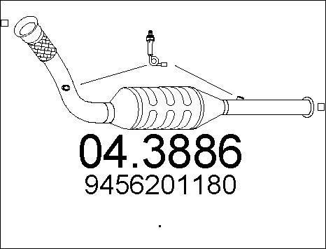 MTS 04.3886 - Katalizators www.autospares.lv