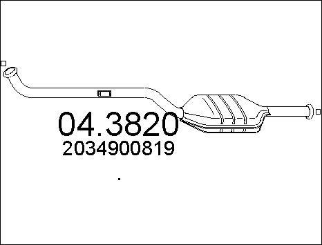 MTS 04.3820 - Katalizators www.autospares.lv