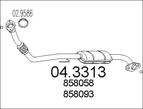 MTS 04.3313 - Katalizators autospares.lv