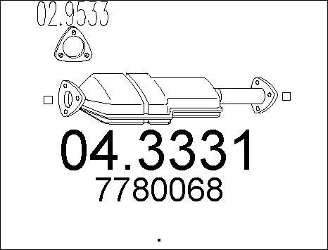 MTS 04.3331 - Katalizators autospares.lv