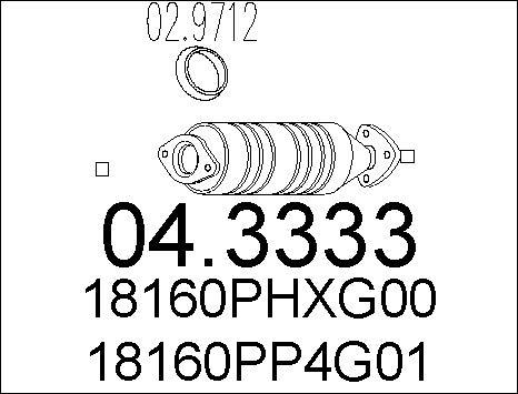 MTS 04.3333 - Katalizators autospares.lv