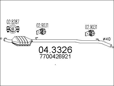 MTS 04.3326 - Katalizators autospares.lv