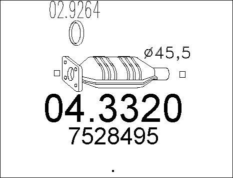 MTS 04.3320 - Katalizators autospares.lv