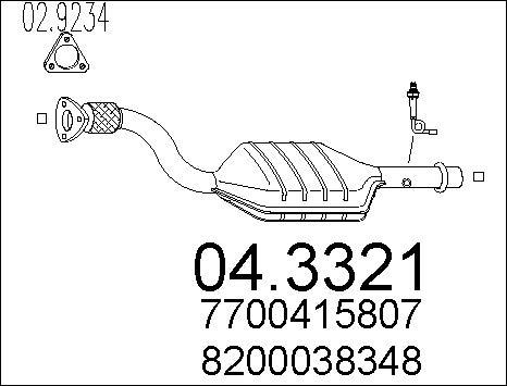 MTS 04.3321 - Katalizators autospares.lv