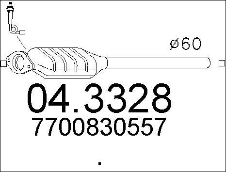 MTS 04.3328 - Katalizators autospares.lv