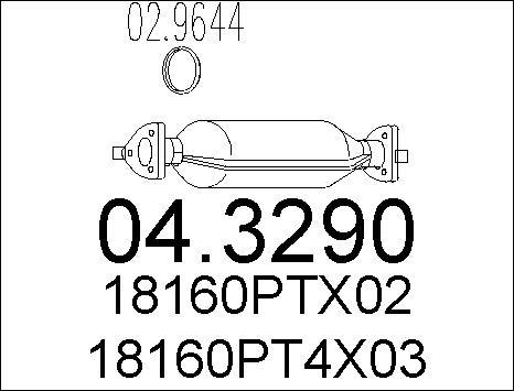 MTS 04.3290 - Katalizators autospares.lv