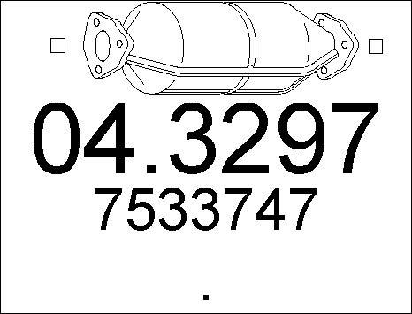 MTS 04.3297 - Katalizators autospares.lv
