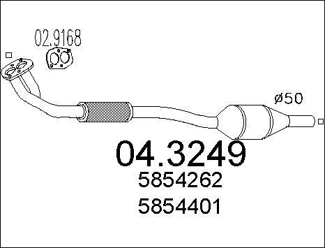 MTS 04.3249 - Catalytic Converter www.autospares.lv