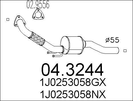 MTS 04.3244 - Katalizators www.autospares.lv