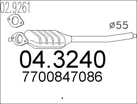 MTS 04.3240 - Katalizators autospares.lv