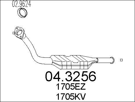 MTS 04.3256 - Katalizators autospares.lv