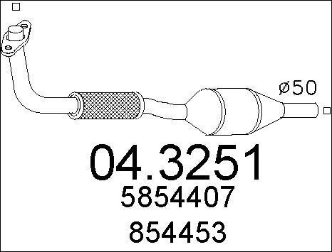 MTS 04.3251 - Katalizators autospares.lv