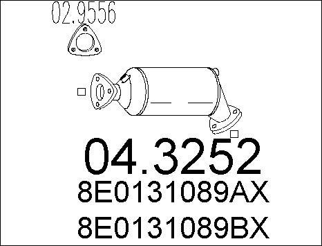 MTS 04.3252 - Catalytic Converter www.autospares.lv