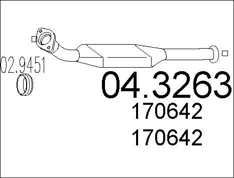 MTS 04.3263 - Katalizators www.autospares.lv