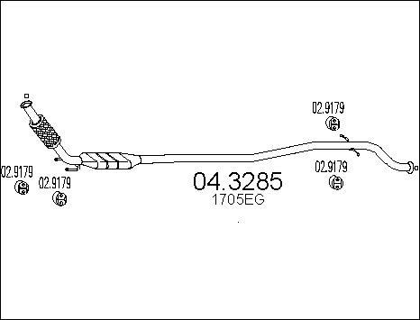 MTS 04.3285 - Katalizators www.autospares.lv