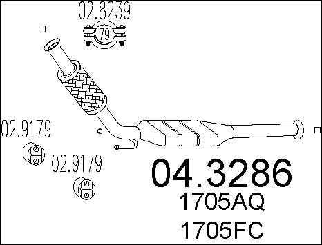 MTS 04.3286 - Katalizators www.autospares.lv