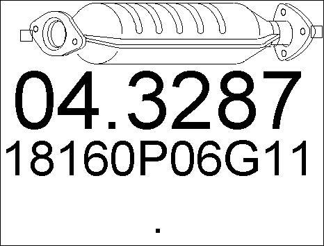 MTS 04.3287 - Katalizators www.autospares.lv