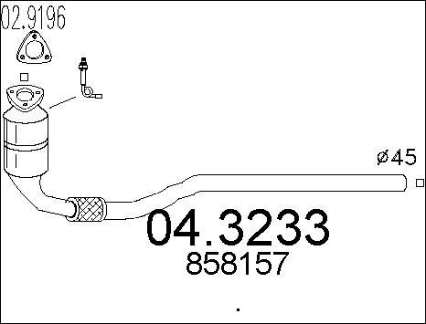 MTS 04.3233 - Katalizators autospares.lv