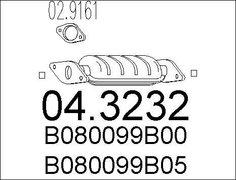 MTS 04.3232 - Katalizators autospares.lv