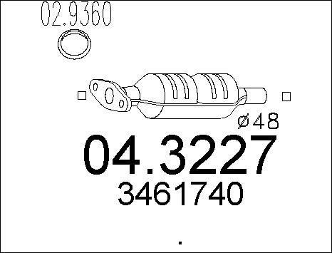 MTS 04.3227 - Katalizators autospares.lv