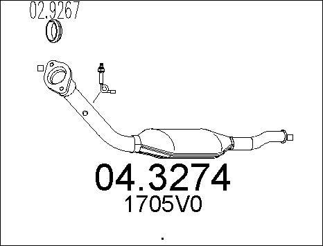 MTS 04.3274 - Katalizators www.autospares.lv