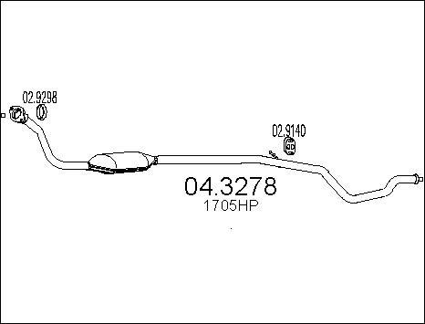 MTS 04.3278 - Katalizators www.autospares.lv