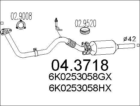 MTS 04.3718 - Katalizators www.autospares.lv