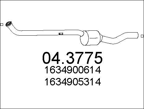 MTS 04.3775 - Katalizators www.autospares.lv