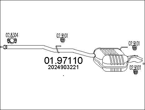 MTS 01.97110 - End Silencer www.autospares.lv