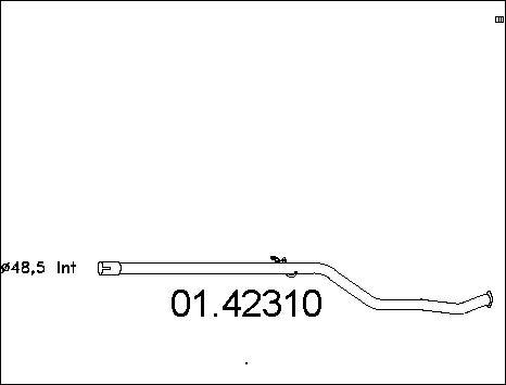 MTS 01.42310 - Izplūdes caurule www.autospares.lv