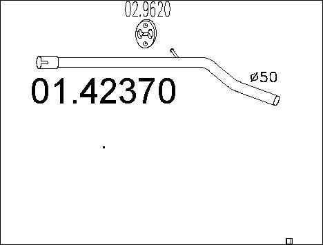 MTS 01.42370 - Izplūdes caurule autospares.lv