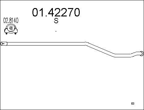 MTS 01.42270 - Izplūdes caurule autospares.lv