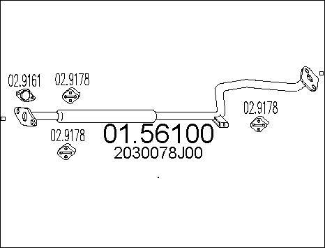 MTS 01.56100 - Vidējais izpl. gāzu trokšņa slāpētājs www.autospares.lv