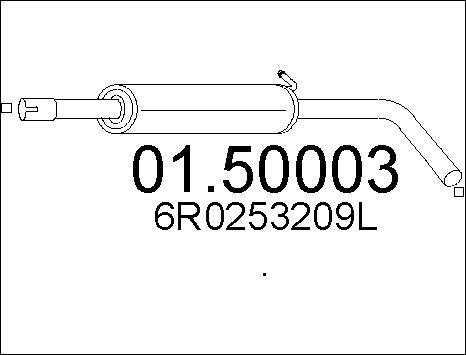 MTS 01.50003 - Vidējais izpl. gāzu trokšņa slāpētājs www.autospares.lv