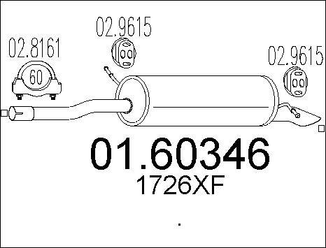 MTS 01.60346 - End Silencer www.autospares.lv