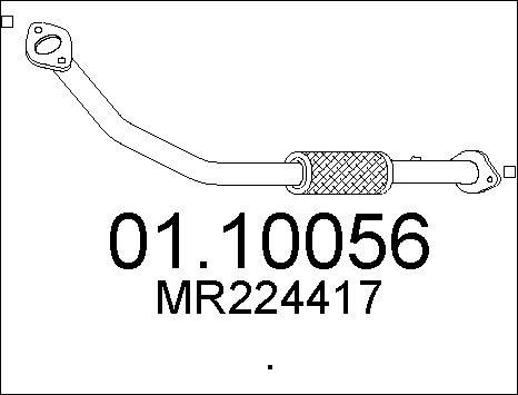 MTS 01.10056 - Izplūdes caurule autospares.lv