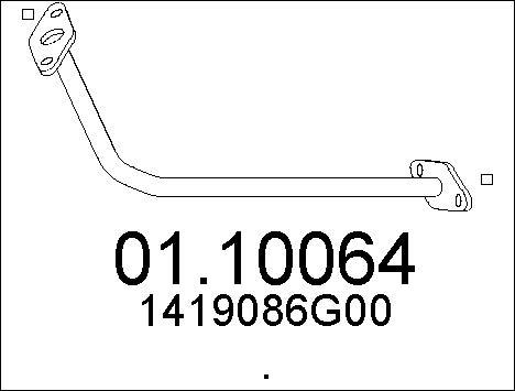 MTS 01.10064 - Izplūdes caurule autospares.lv