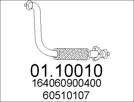 MTS 01.10010 - Izplūdes caurule autospares.lv