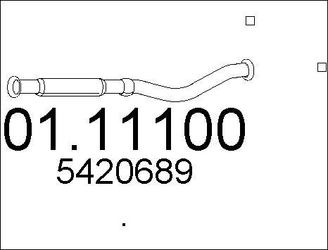 MTS 01.11100 - Izplūdes caurule autospares.lv