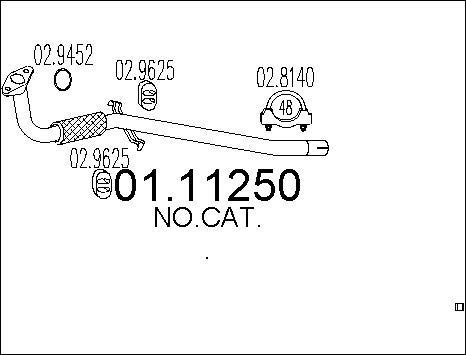 MTS 01.11250 - Izplūdes caurule autospares.lv