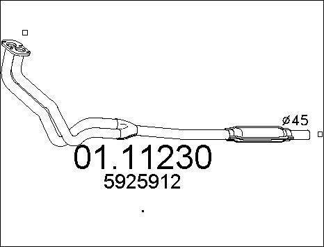 MTS 01.11230 - Izplūdes caurule autospares.lv