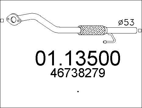 MTS 01.13500 - Izplūdes caurule autospares.lv