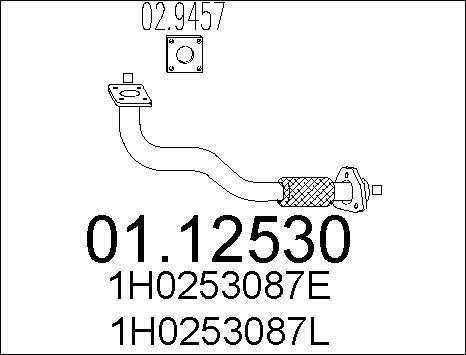 MTS 01.12530 - Izplūdes caurule autospares.lv