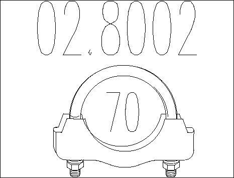 MTS 02.8002 - Savienojošie elementi, Izplūdes gāzu sistēma www.autospares.lv