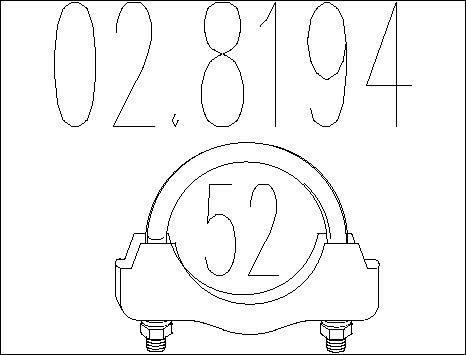 MTS 02.8194 - Соединительные элементы, система выпуска www.autospares.lv