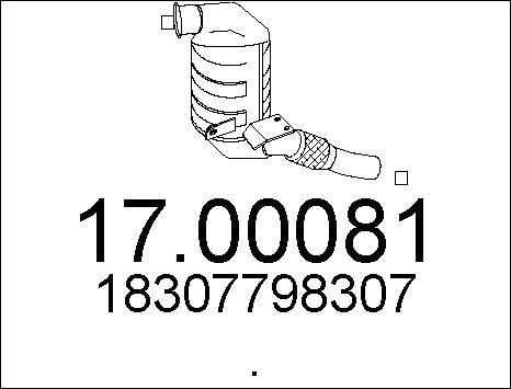 MTS 17.00081 - Nosēdumu / Daļiņu filtrs, Izplūdes gāzu sistēma www.autospares.lv