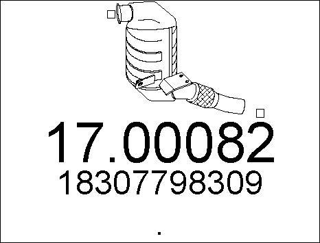 MTS 17.00082 - Nosēdumu / Daļiņu filtrs, Izplūdes gāzu sistēma www.autospares.lv