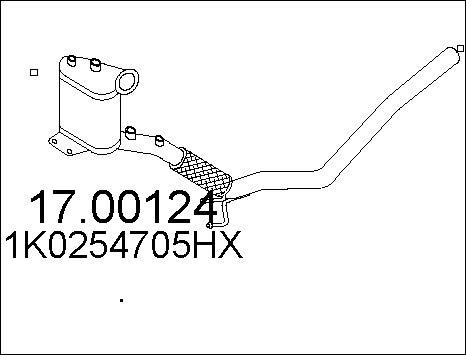 MTS 17.00124 - Сажевый / частичный фильтр, система выхлопа ОГ www.autospares.lv