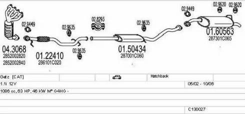 MTS C130027002772 - Izplūdes gāzu sistēma www.autospares.lv