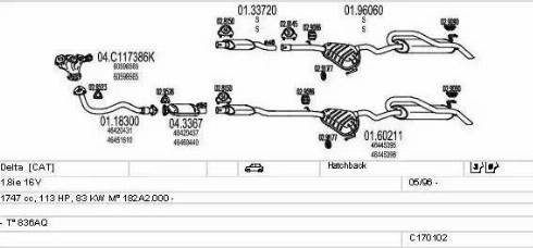 MTS C170102008039 - Izplūdes gāzu sistēma www.autospares.lv